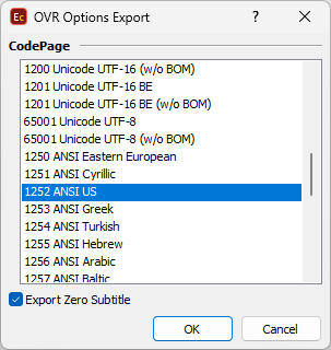  Export Configuration 