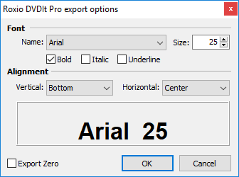  Roxio DVDIt Pro Export Configuration