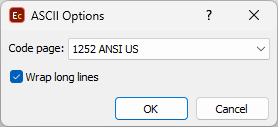  ASCII Import Configuration