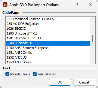  Import Configuration 