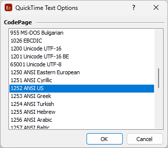  Import QT Text Files Configuration 