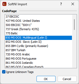  Import SoftNI import configuration