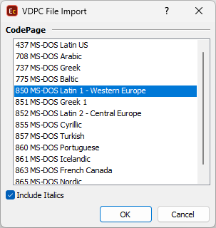  Import Configuration