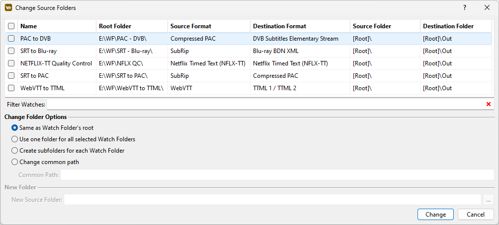  Change Source Folders