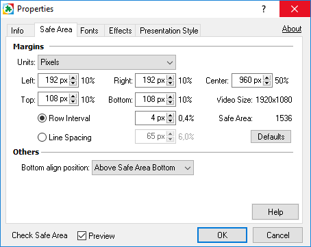  Properties – Safe Area