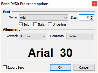  Roxio DVDIt Pro Export Configuration