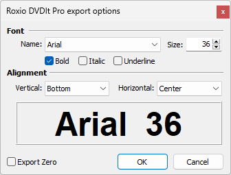  Roxio DVDIt Pro Export Configuration