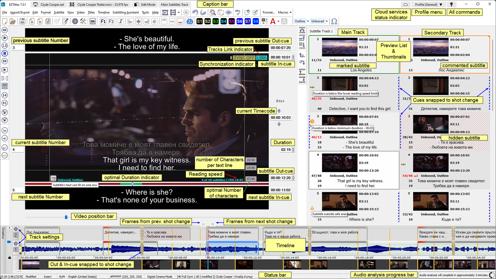  EZTitles Main Window