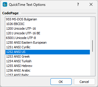  Import QT Text Files Configuration 