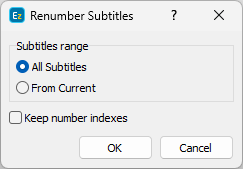  Renumber Subtitles