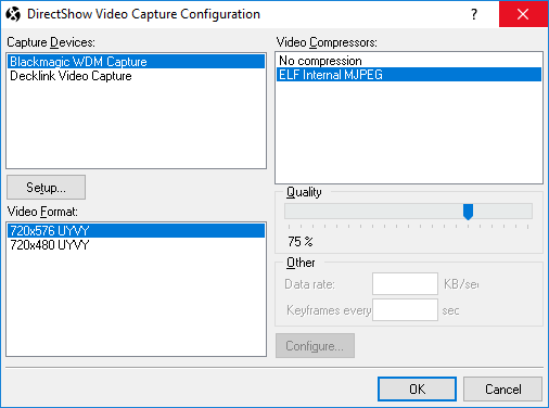  Video Capture Configuration