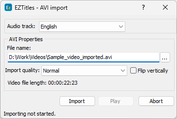  Import Video File